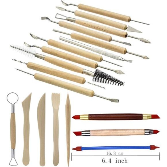 Pottery Sculpting Tools 32PCS Ceramic Clay Carving Tools Set - Picture 4 of 7